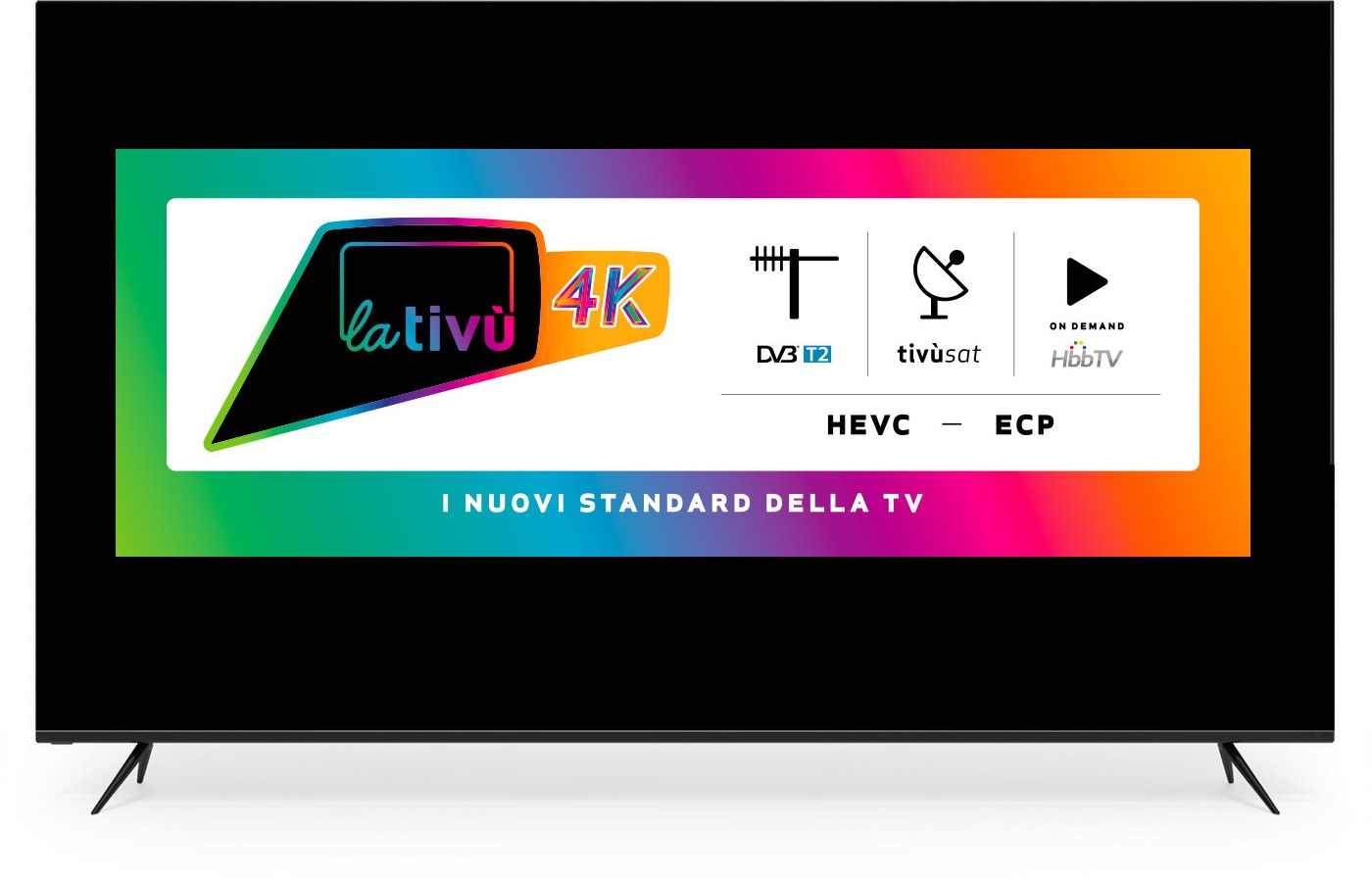 Tv certificato tivùsat con bollino LaTivù4K