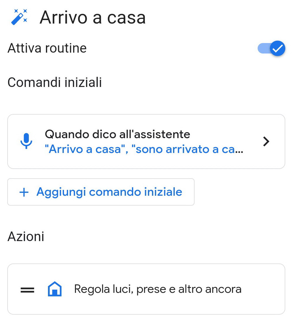 Routine Google Assistant