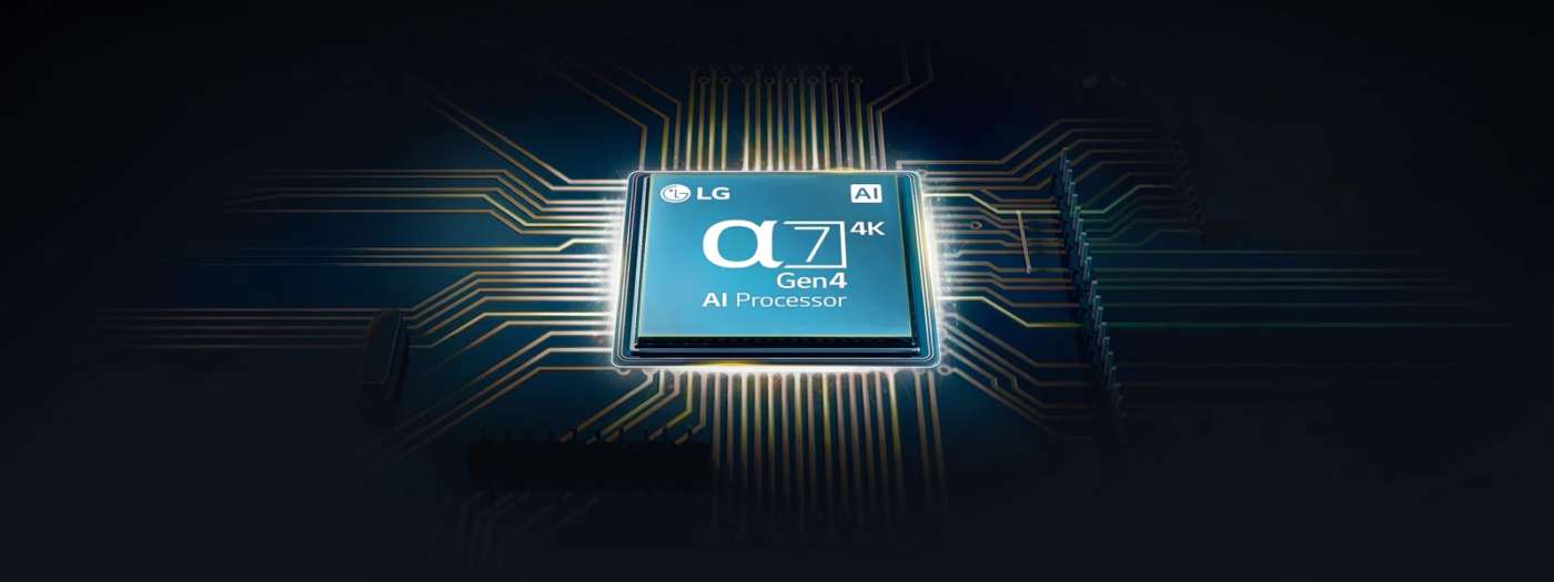 Processore LG α7 Gen4 con intelligenza artificiale