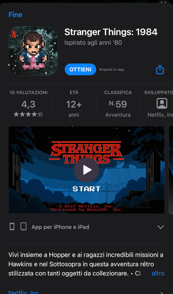 Giochi Netflix iPhone