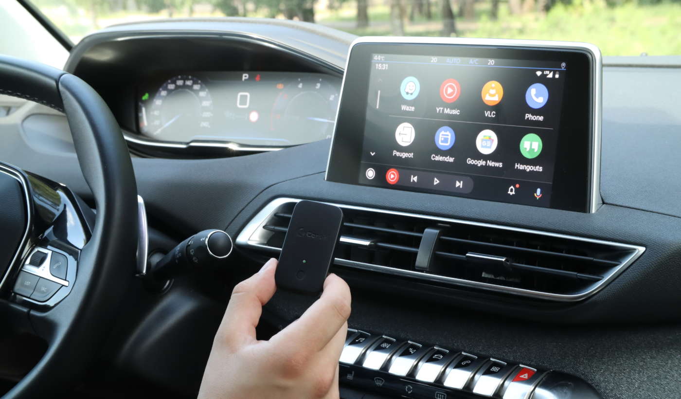 Adattatore Android Auto wireless Carsifi su auto Peugeot 3008