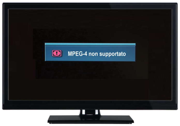 TV incompatibile MPEG-4